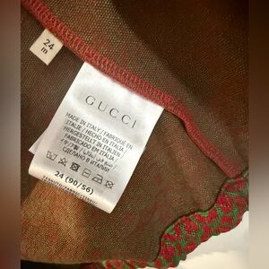 Gucci Red and Green Jacquard Jacket
